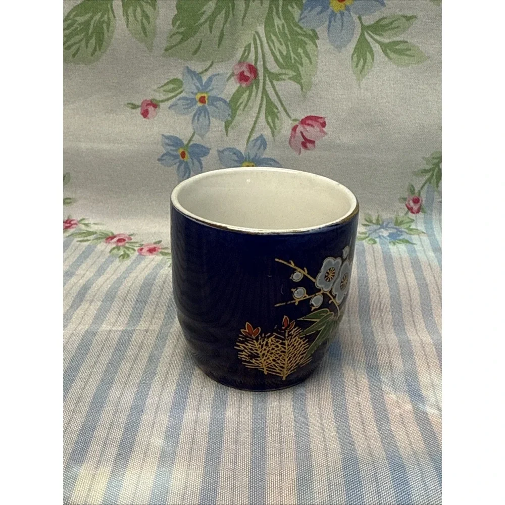 Vintage Japanese‎ Cloisonné Style Mini Cup 2